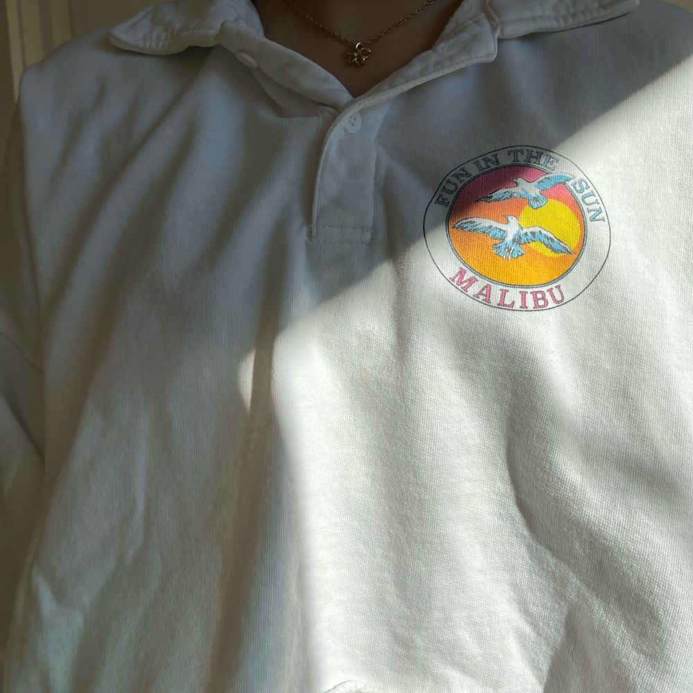 Cropped crewneck